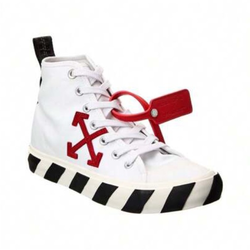Off-White Red and White Sneakers